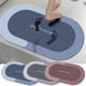 thumbnail image 1 of Alfombra de baño super absorbente y de secado rápido con respaldo antideslizante de goma | Alfombra moderna lavable para piso de baño | Alfombra para ducha y bañera | 16x24 pulgadas en gris, azul, 1 of 4