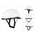 thumbnail image 3 of Amdohai Retro Style Motorcycle Half Helmet ABS+Cotton Plastic Cap- Bright White for Motorcyclist Biker Ridder(One Size)Universal Washable, 3 of 8