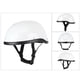 thumbnail image 3 of Medio casco de motocicleta de estilo retro ABS + tapa de plástico de algodón - blanco brillante, 3 of 8