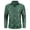 Green, variant on Men's Print Patchwork Casual Shirt Slim Fit Long Sleeve No Pocket