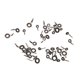 thumbnail image 4 of Kit de reparación de puntas de caña de pescar (40 unidades), anillos guía de cerámica de acero inoxidable, kit de reemplazo de puntas de caña de pescar para agua salada y dulce, blanco y negro., 4 of 14