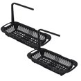 thumbnail image 1 of Oleegame 2PC Shower Soap Dish With Hook Adjustable To Fit Any Size Sink Large Capacity Storage Retractable Sink Storage Rack Towel Rack Black, 1 of 8