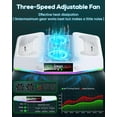 thumbnail image 4 of Upgraded RGB Cooling Fan Charging Station for Xbox Series S Console & Controller,Dual Charger Dock and Cooler System Stand with 15 Colorful Light Modes Accessories with 2*1400mAH Rechargeable Battery, 4 of 9
