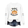 thumbnail image 7 of Enjoytime Halloween Girls Sweatshirt Pumpkin Graphic Crew Neck Long Sleeve Pullover Top Cute Fall Fashion Kids Clothes 1-14 Years, 7 of 7