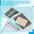 thumbnail image 4 of Uxcell 12 Inch Silicone Bands, 10 Pcs Elastic Rubber Wrapping Bands for Outdoor Notebook Book Wallet Pot Box, Purple, 4 of 6