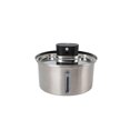 thumbnail image 4 of 3.2L Cat Water Fountain, Wireless Rechargeable Stainless Steel Cat Fountain with LED Light, 3 Water Modes, Automatic Pet Water Dispenser, EU Plug, 4 of 4