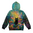 thumbnail image 5 of Pzuqiu Cat Girls Hoodies 12-13 Lightness Soft Fall Winter Clothes Fleece Warm Pullover Hoodie Long Sleeve Sweatshirts Practical Casual Children Fall Coat for Everyday Wear, 5 of 7