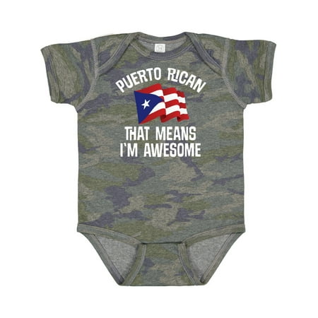 

Inktastic Puerto Rican Awesome Gift Baby Boy or Baby Girl Bodysuit