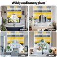 thumbnail image 6 of Yellow Gray Brush Swag Curtain Valance for Windows, Strip Geometric Window Treatments Short Swag Topper for Kitchen Windows Bathroom Bedroom, 36"x36", 6 of 8
