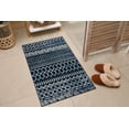 thumbnail image 4 of CAMILSON Crystal Navy Blue Area Rug 2'x3' Boho for Living Room Bedroom Dining Room Navy Blue / Cream Indoor Area Rugs, 4 of 10