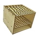 thumbnail image 4 of Porta pinceles, organizador de escritorio, almacenamiento para útiles de oficina y lápices, portátil, Madera de álamo, 4 of 8