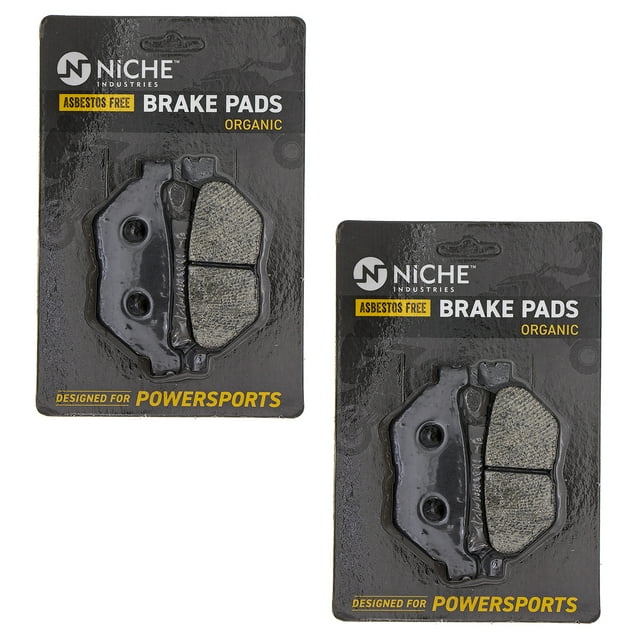 Niche Rear Brake Pad Set for Yamaha Bolt Organic Motorcycle 2 Pack 519-KPA2414D