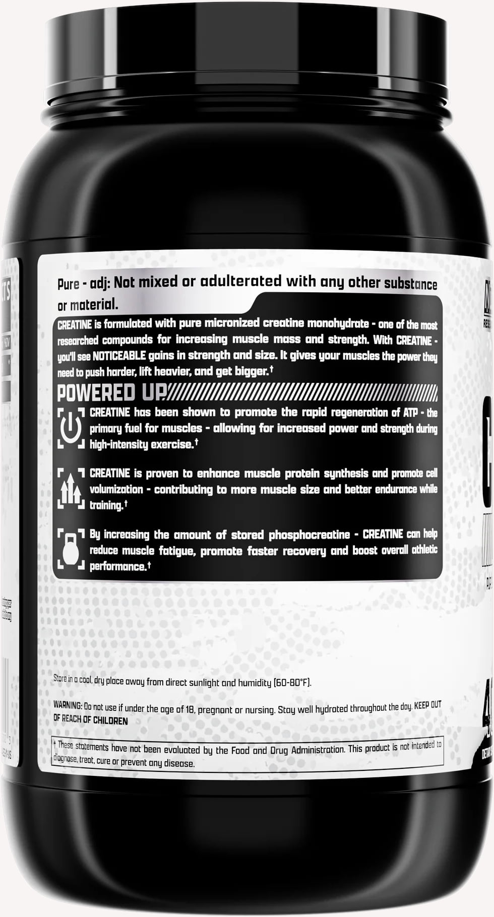Nutrex Research Micronized Creatine Monohydrate Powder - 400 Servings (2KG)