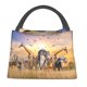 thumbnail image 1 of Fotbe Vintage Wildlife Protection Bolsa Térmica Portátil con Estampado, Bolsa de Entrega de Alimentos Aislada, Bolsa Reutilizable de Gran Capacidad para Comidas y Supermercado, 1 of 6