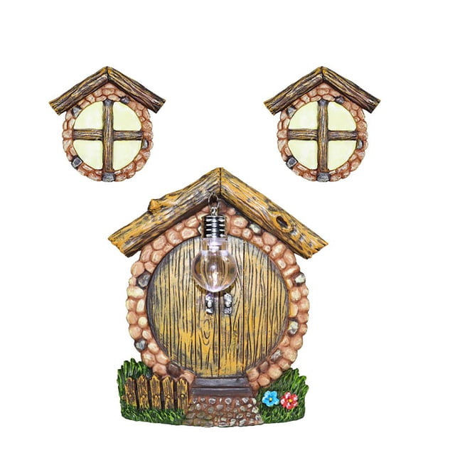 Escultura De Arte De Patio De Ventanas Y Puertas Led De Decoración De Árboles En Miniatura Para Decoración De Jardín Al Aire Libre Advancent HA035299-00