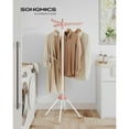 thumbnail image 2 of SONGMICS Clothes Drying Rack, 59.6 Inches High Laundry Drying Rack, Pink and White, 2 of 7