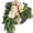 A, variant on Rustic Bohemian Wreath For Front Door,Double-Sided Spring Floral Wreath with Boho Greenery,Farmhouse and FloralWre Bow Linen
