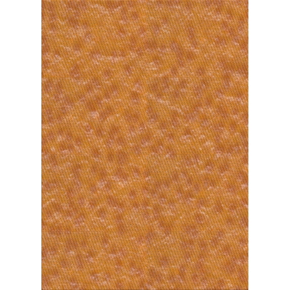 Ahgly Company Machine Washable Indoor Rectangle Transitional Orange Area Rugs, 7' x 9'