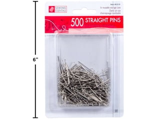 Sewing Essentials 500PCs Straight Pins Multifunctional Flat Head Pins Strong and Sturdy Fabric Pins Easy to Use Quilting Pins Stainless Steel Sewing Pins 