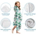 thumbnail image 7 of Green Christmas Tree and Text Pattern Hooded Bath Towel，60"x35" for Ages 3 To 12 Kids, Quick Dry Lightweight Soft Microfiber Hood Beach Towel Cover Up for Kids, 7 of 7