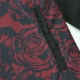 thumbnail image 3 of Beautiful Giant Polyester Men's Floral Coat Long Sleeves Windbreaker Hoodie Jacket, 3 of 5