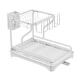 thumbnail image 1 of Escurridor de platos BLESIY de 2 niveles con soporte para cubiertos, 1 of 8