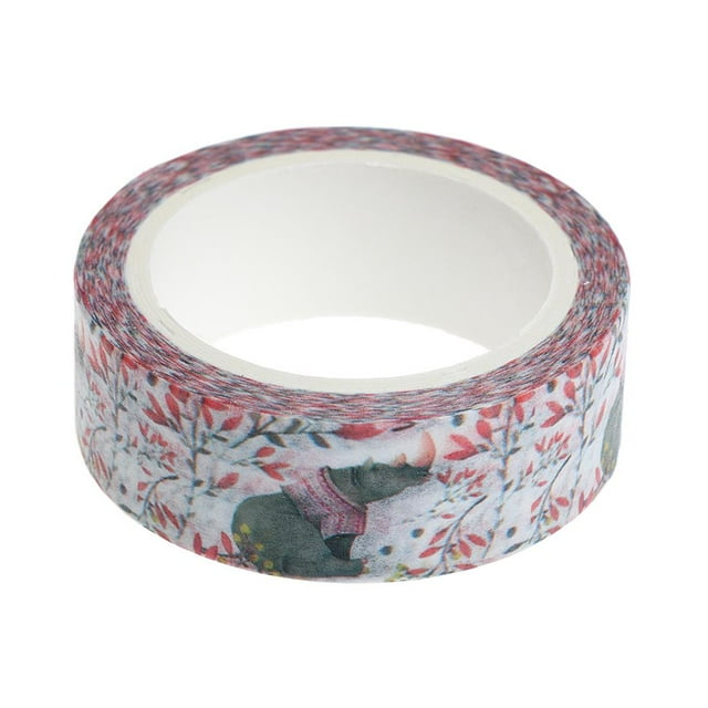S SERENABLE Rouleau de Ruban de Masque Washi, Collection Décorative pour Emballage Cadeau, 15mm x 7M - 14
