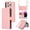 Pink, variant on Dteck for iPhone 13 Pro Max Case, iPhone 13 Pro Max Wallet Case with 9 Card Slots, PU Leather Magnetic Flip Zipper Purse Wristlet Strap Crossbody Lanyard Kickstand Phone Case 6.7 Inch,Black