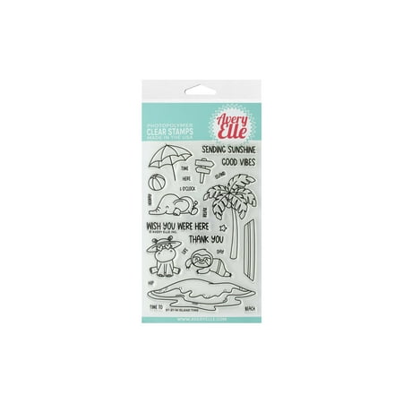 UPC: 0811568029606 | Avery Elle Clear Stamp Island Time
