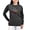 Charcoal, variant on - Pugs Ninja T Shirt Women's Long Sleeve T Shirt - Women's Long Sleeve Graphic Tee Casual Fit