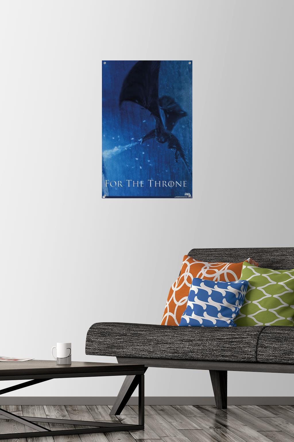 Game of Thrones - Viserion Wall Poster with Pushpins, 14.725" x 22.375"