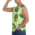 thumbnail image 3 of Pofeuu Broccoli 3 Print Men's Muscle T-Shirt, Sleeveless, Muscle Tank, Classic Muscle Tee Top For Men Casual Sleeveless Muscle T-Shirt Trendy Clothes-XX-Large, 3 of 7