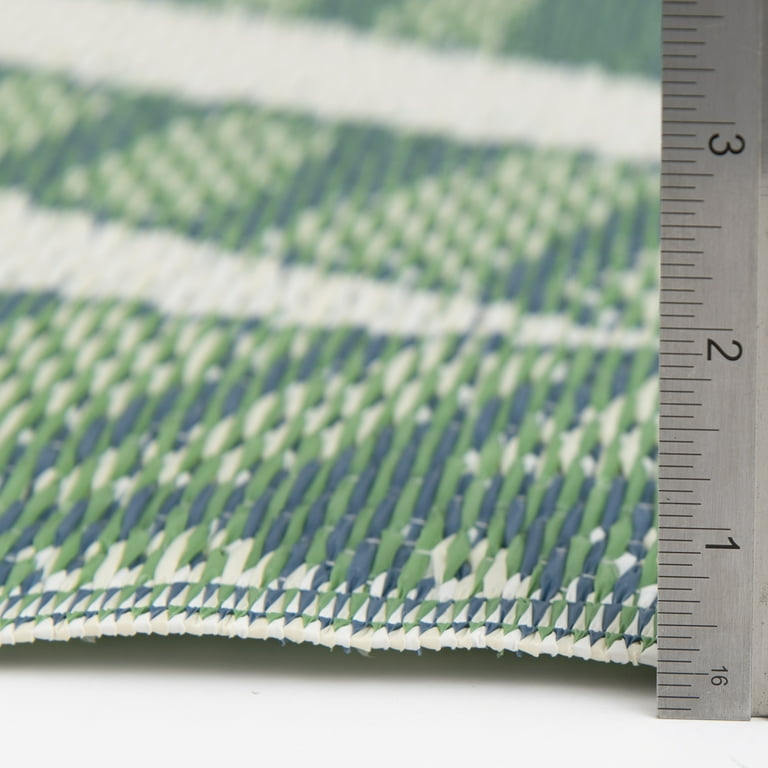 Mainstays 5x7 Reversible Waterproof Outdoor Rug with Palm Pattern