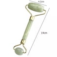 thumbnail image 2 of Jade Stone Natural Beauty Anti Ageing Massage Roller Tool For Face Eyes Neck Body, 2 of 4