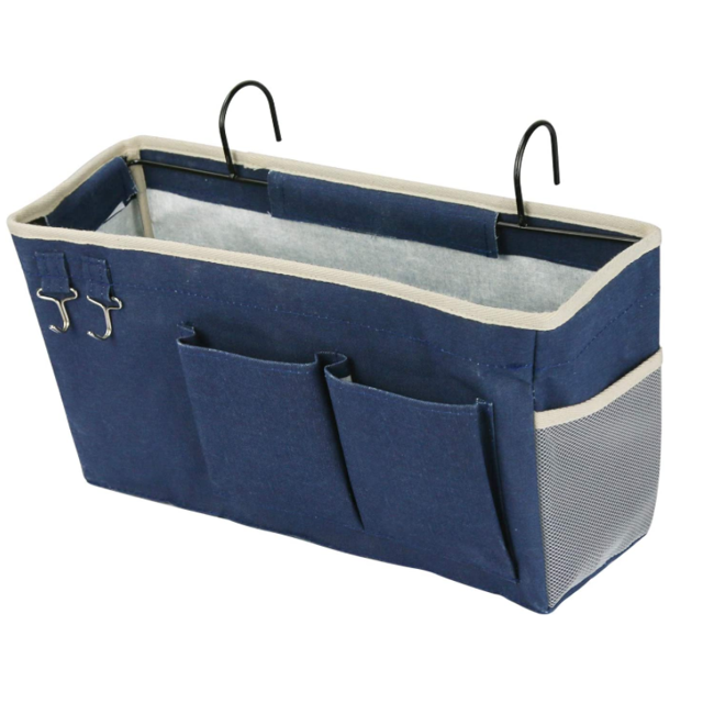 Bedside Caddy/Bedside Storage Bag Hanging Organizer For Bunk And Hospital Beds,Dorm Rooms Bed Rails,Can Be Placed Glasses,Books,Mobile Phones,Keys