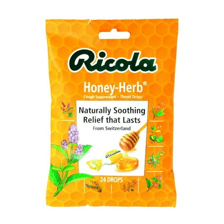 Product Of Ricola, Honey - Herb - Bag, Count 1 - Cough Drops / Grab Varieties &