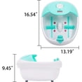 thumbnail image 6 of All in one Foot spa Bath Massager safest with Heat, HF Vibration, O2 Bubbles red Light FB10GN, 6 of 7