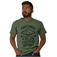 thumbnail image 5 of Funny Antisocial Social Distance UFO Men's Graphic T Shirt Tees Brisco Brands X, 5 of 6