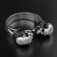 thumbnail image 3 of Womens Skull Ring Open Mouth Alloy Statement Jewelry, 3 of 6