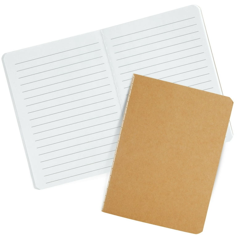 6 Pack Kraft Composition Notebook Journals – Paperage