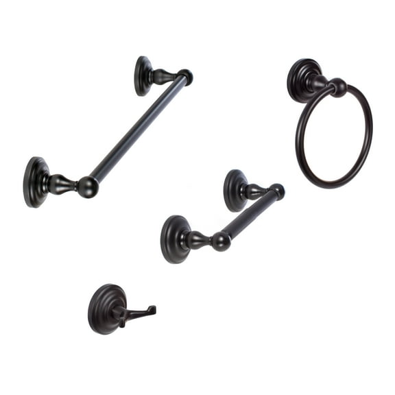 Sure-Loc Bl-Set-Ph2 Boulder 4 Piece Bathroom Package - Black