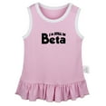 thumbnail image 1 of I'm Still In Beta Funny Dresses For Baby, Newborn Babies Skirts, Infant Princess Dress, 0-24M Kids Graphic Clothes (Pink Sleeveless Dresses, 12-18 Months), 1 of 4