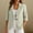 Gray, variant on Women’s Cotton Linen Blazer Jacket Summer 3/4 Sleeve Button Open Front Casual Blazer Lightweight Work Suit Jackets