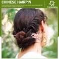 thumbnail image 4 of WORGEOUS 3 uds. Horquillas para el pelo con flores, moños, palillos para el pelo, horquillas antiguas para Cosplay Hanfu, 4 of 9