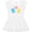 AA-White, variant on Inktastic Cute Gummy Bears and Heart Girls Baby Dress