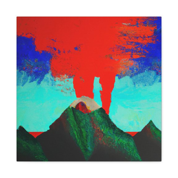 Volcano Eruption Ablaze - Canvas
