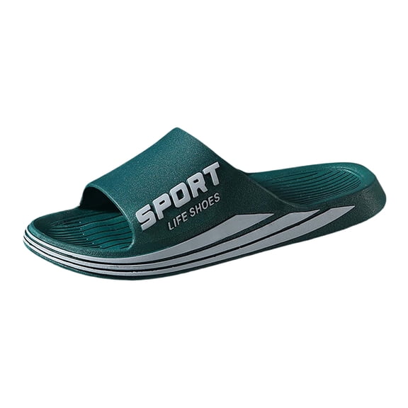 Mens Slippers,Men Slide Slippers Versatile Comfort Casual Footwear for Indoor Outdoor Daily Leisure Wear,Slippers for Men,Green,7