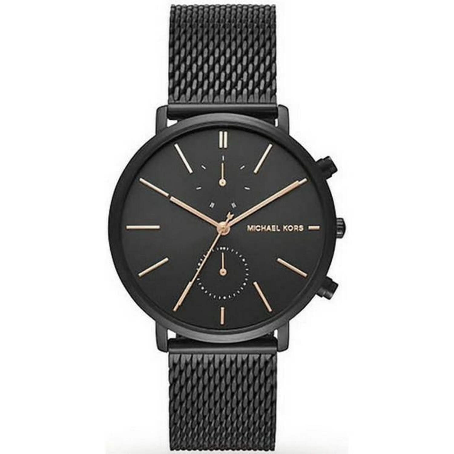 Michael Kors Men's Layton MK6091 Black Stainless-Steel Swiss