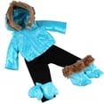 thumbnail image 5 of The Queen's Treasures 15 Inch Doll Clothes Designed for Use with Bitty Baby Dolls, Blue Snow Suit Jacket, Pants, Mittens, and Boots, Compatible with American Girl's Bitty Baby Twins, 5 of 5