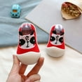 thumbnail image 2 of Dakaela Baby Cute Sock Shoes Boys Girls Walking House Shoes Toddler Non Slip Home Slippers Infant Soft Rubber Sole Sneakers Red, 2 of 4